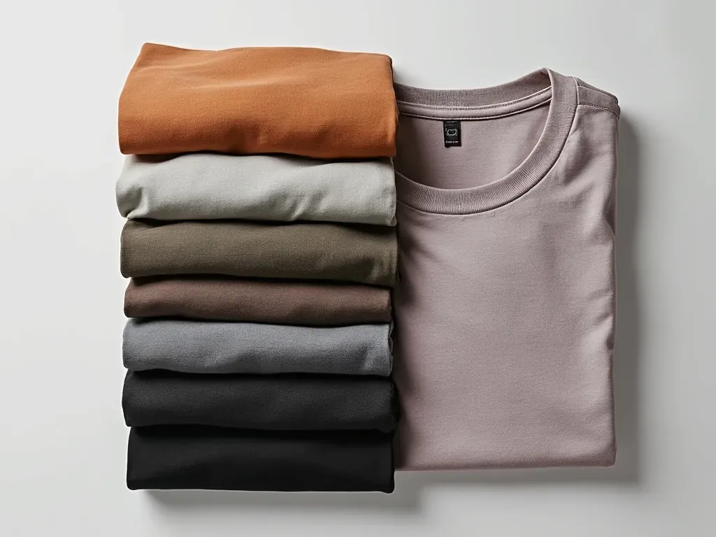 Folded t-shirts for delivery in Novato